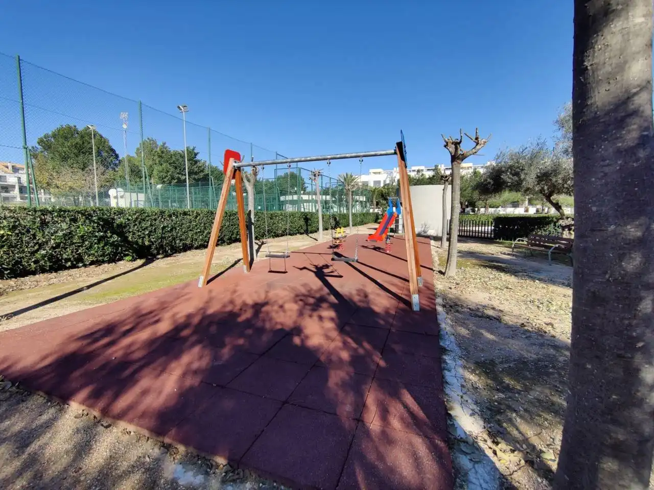 Parking de Casa o chalet de alquiler en San Jorge / Sant Jordi con Aire acondicionado, Calefacción y Terraza