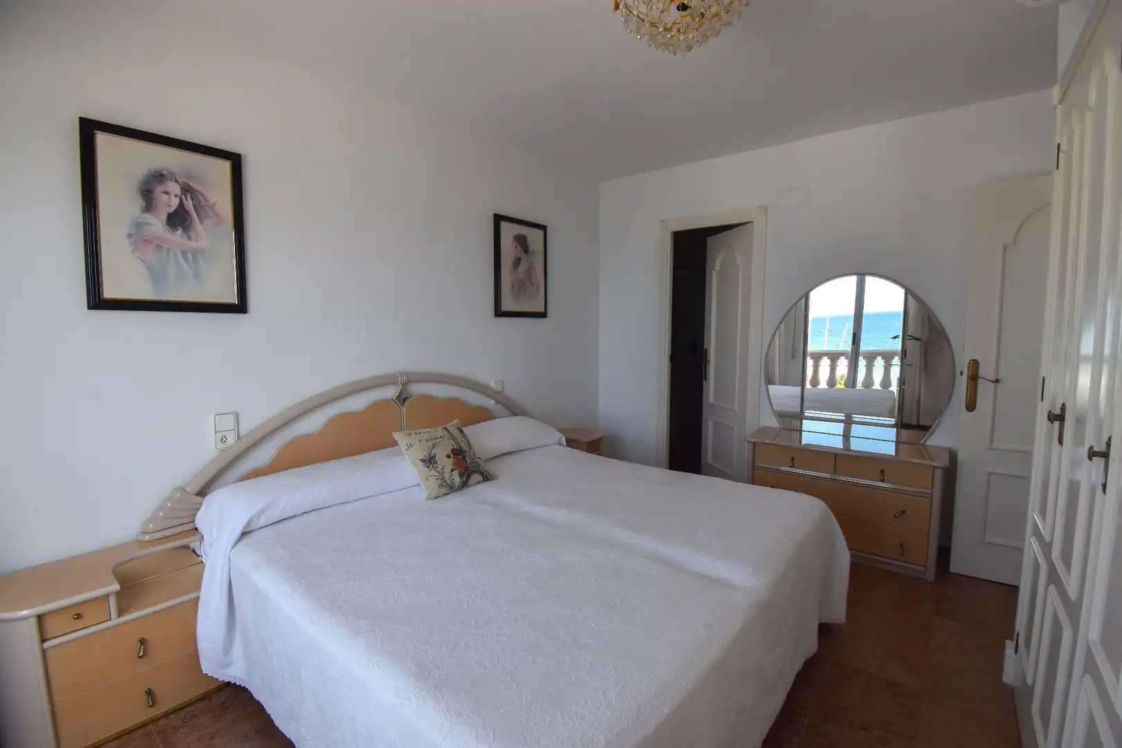 Dormitori de Apartament de lloguer en Santa Pola amb Aire condicionat, Calefacció i Terrassa
