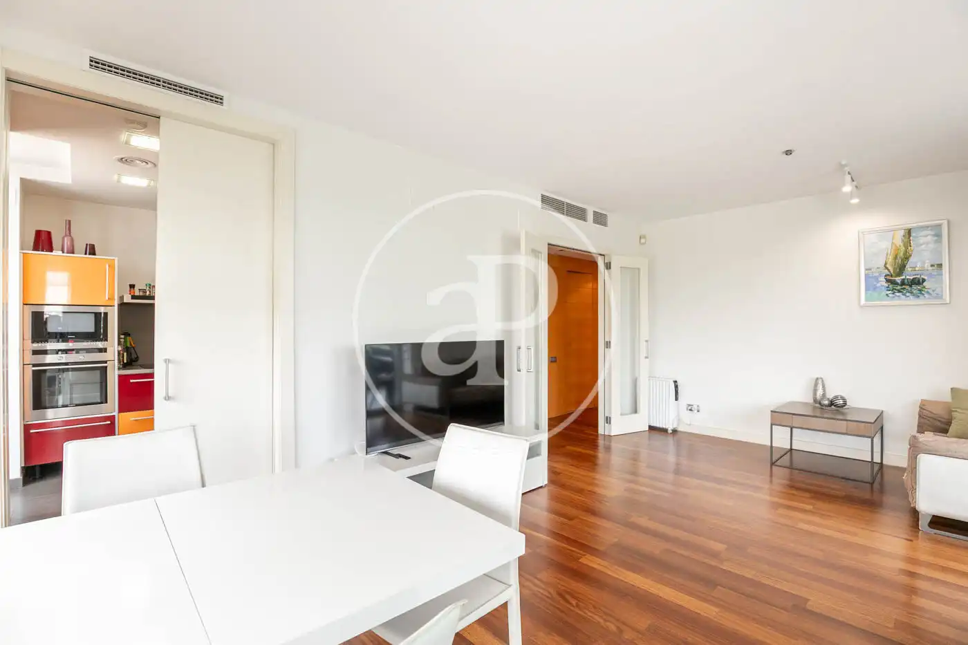 Sala de estar de Piso en venta en Barcelona con Aire acondicionado, Calefacción y Jardín privado