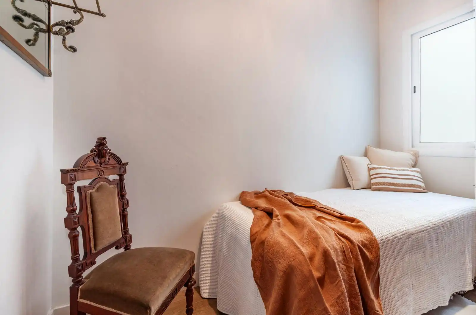 Schlafzimmer von Wohnung zum Verkauf in Sabadell mit Heizung, Parkett und Terrasse