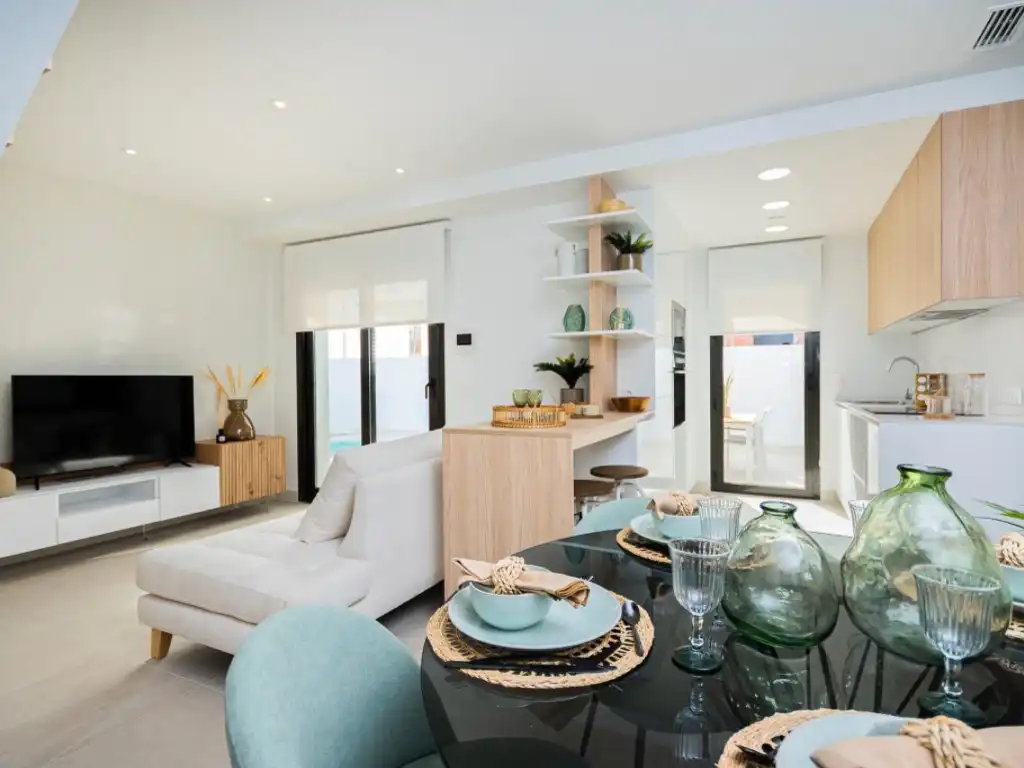 Sala de estar de Casa o chalet en venta en Torrevieja con Aire acondicionado, Jardín privado y Piscina
