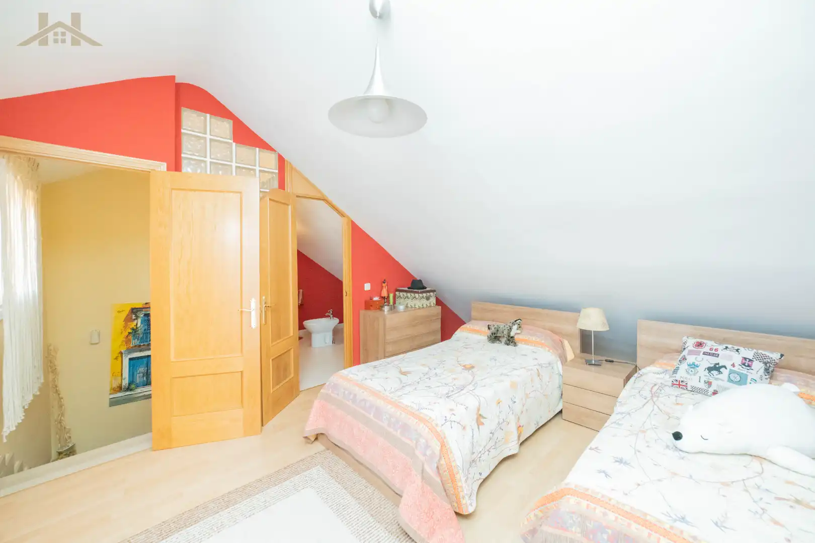 Bedroom of Detached homes for sale in Móstoles  with Air Conditioner, Heating and Private garden