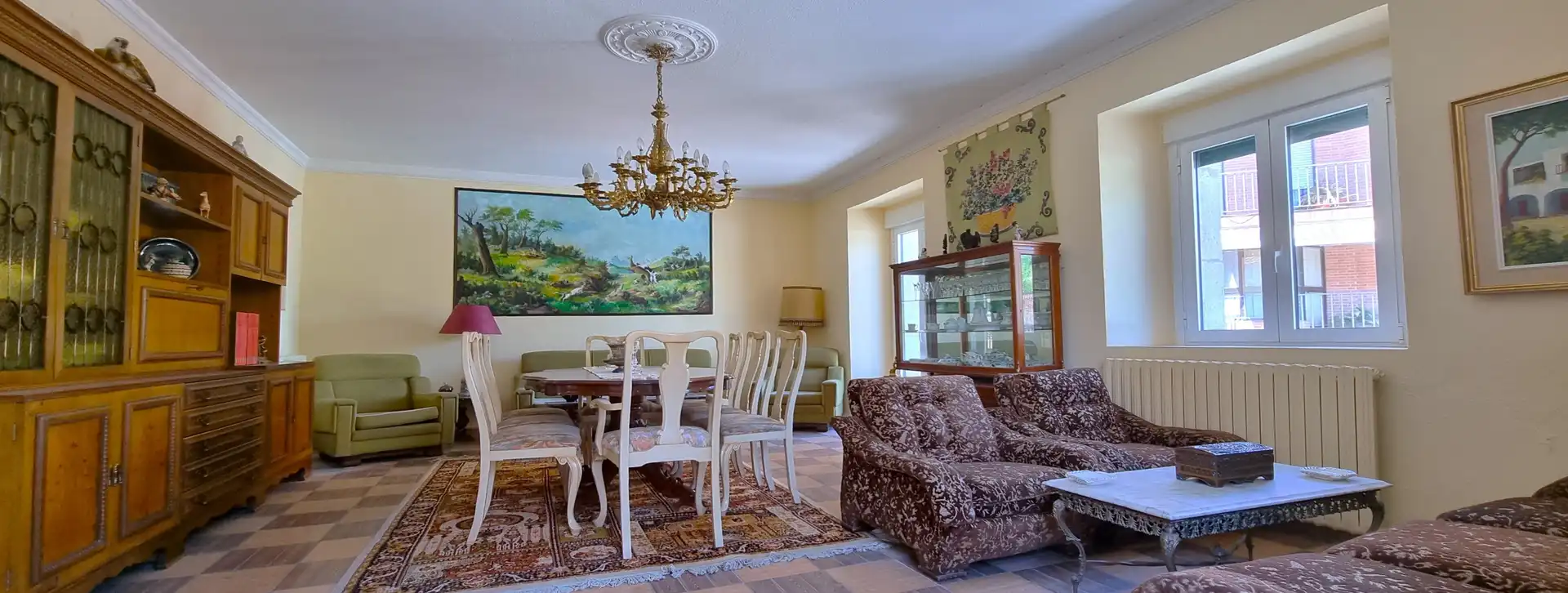 Dining room of Houses for sale in Guadalix de la Sierra  with Heating, Parquet flooring and Storage room