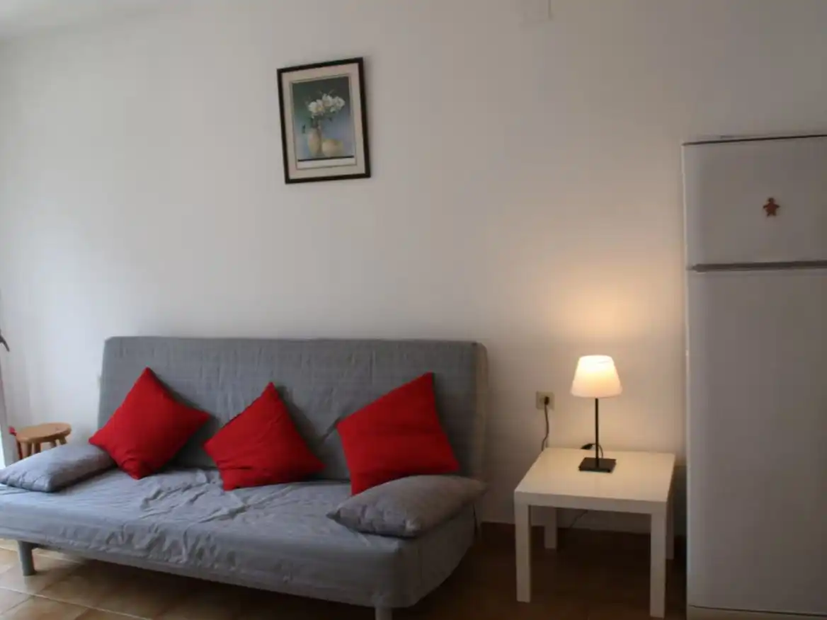 Sala d'estar de Estudi de lloguer en Lloret de Mar amb Aire condicionat i Balcó