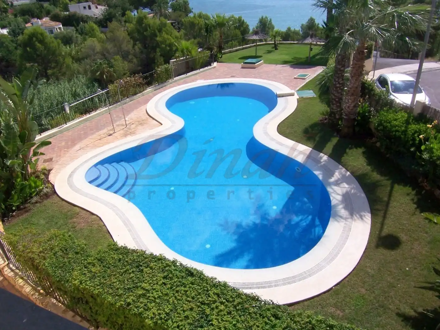Piscina de Apartamento de alquiler en Altea con Aire acondicionado, Calefacción y Terraza