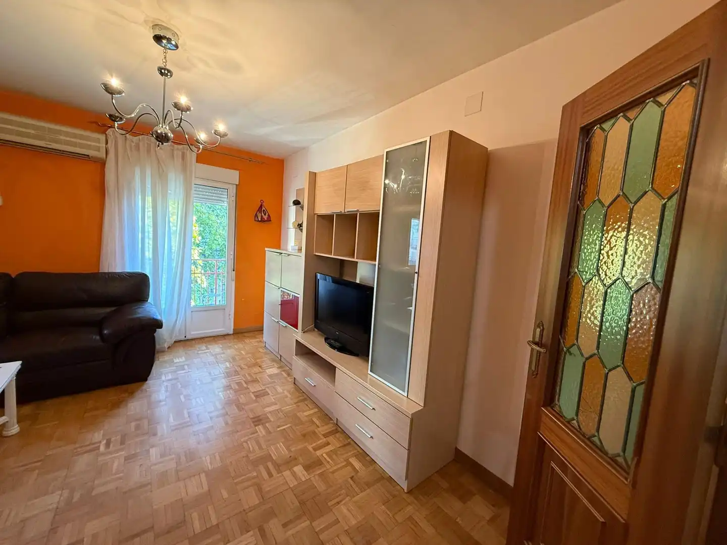 Sala de estar de Piso en venta en Cáceres con Aire acondicionado, Amueblado y Balcón