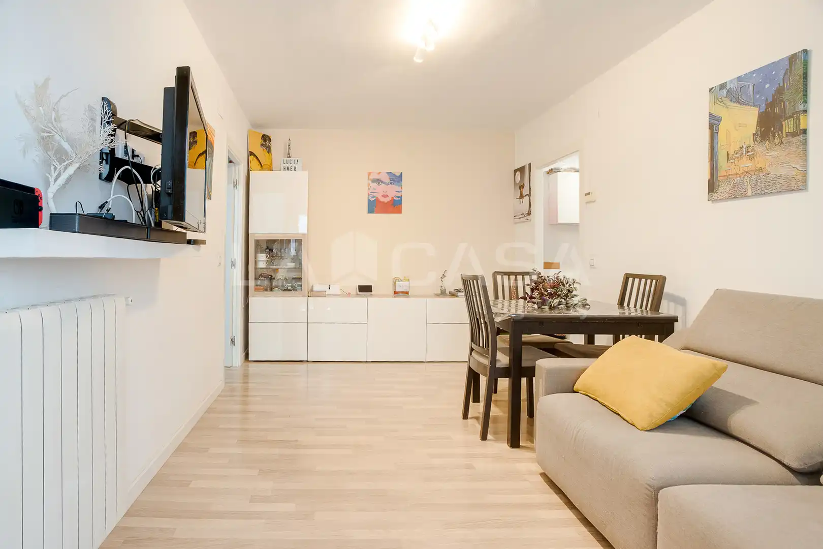 Living room of Flat for sale in Sant Adrià de Besòs  with Heating and Balcony