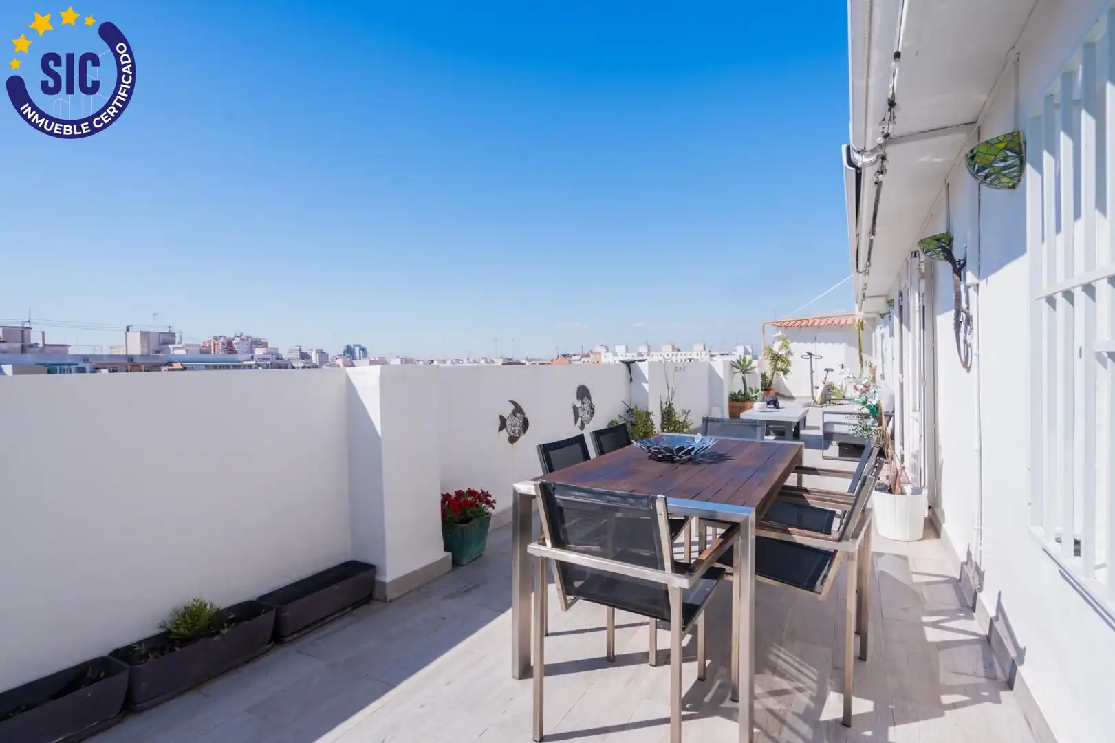 Terraza de Ático en venta en Valencia con Aire acondicionado, Calefacción y Parquet