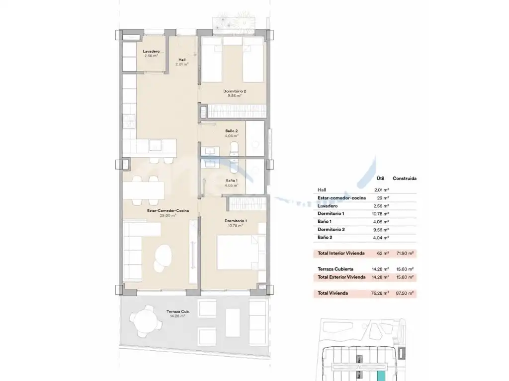 Piso en venta en La Nucia con Aire acondicionado, Jardín privado y Terraza