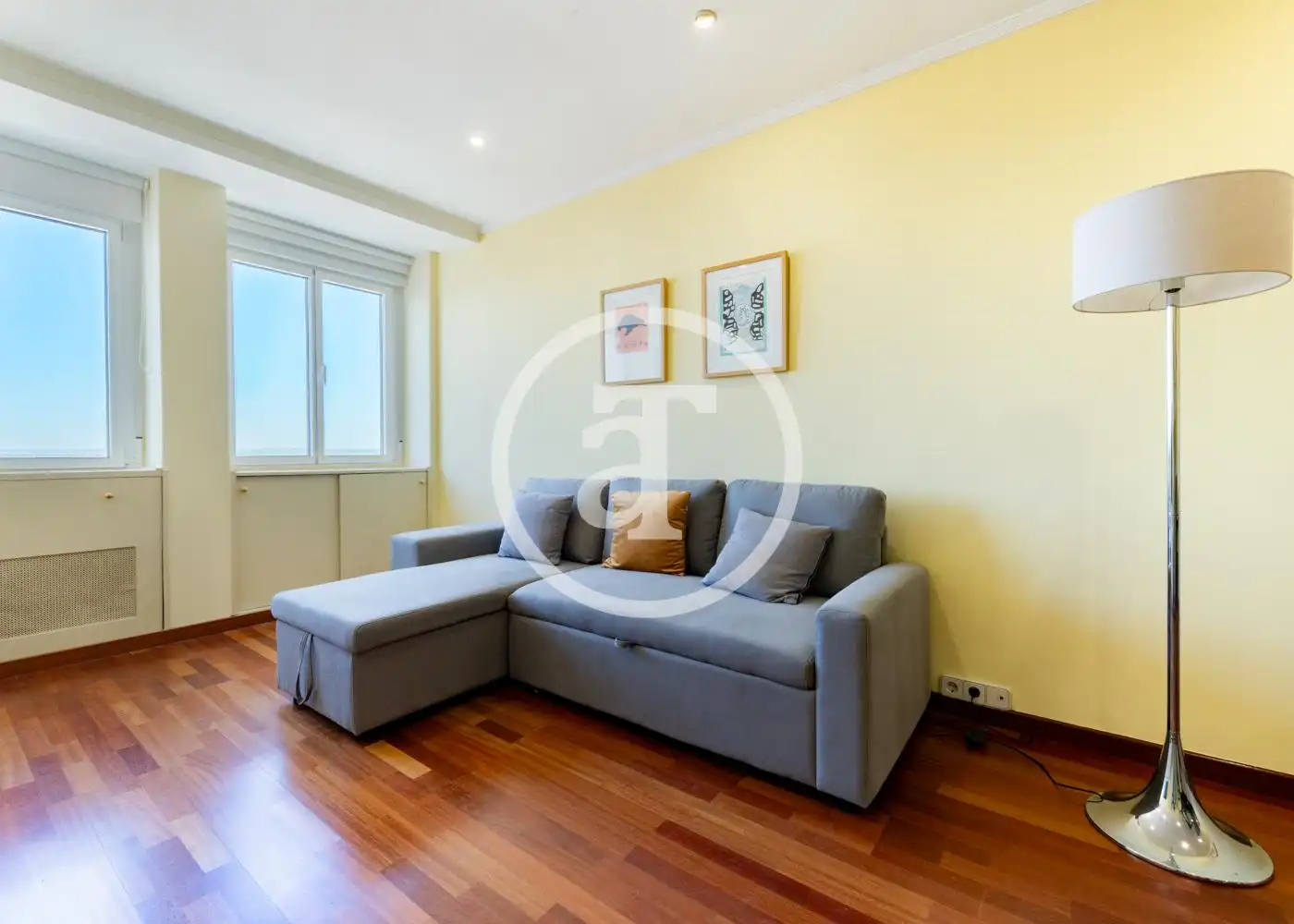 Wohnzimmer von Wohnung zur Miete in Madrid mit Klimaanlage, Heizung und Möbliert