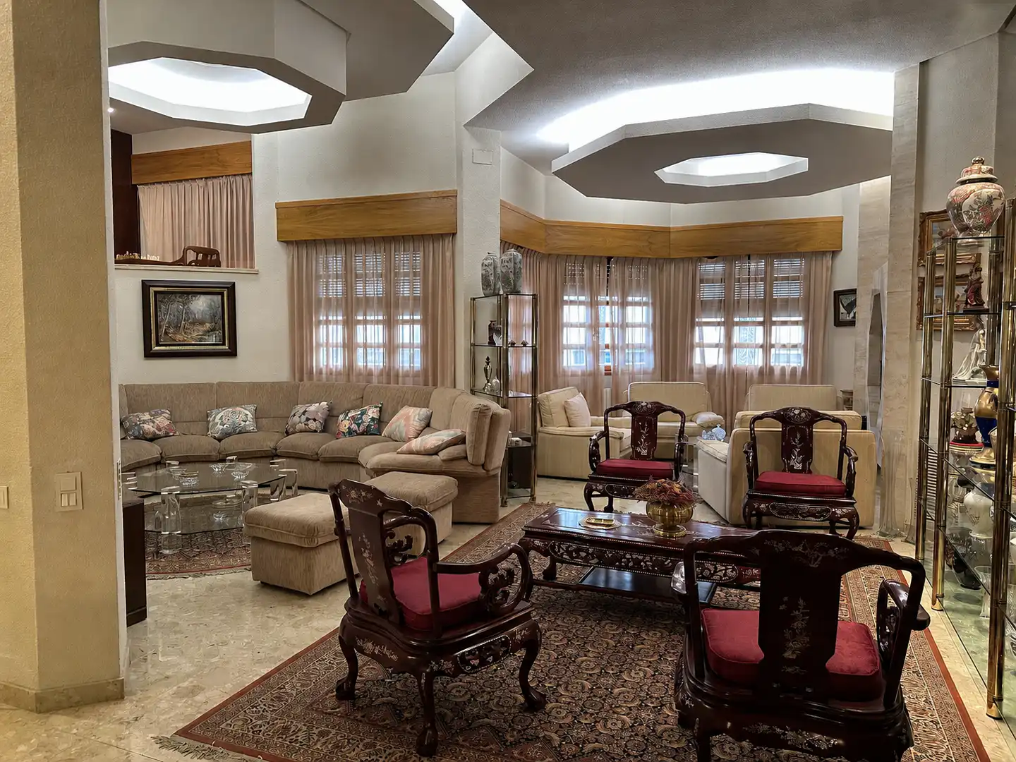 Sala de estar de Finca rústica en venta en Aielo de Malferit con Aire acondicionado, Calefacción y Trastero
