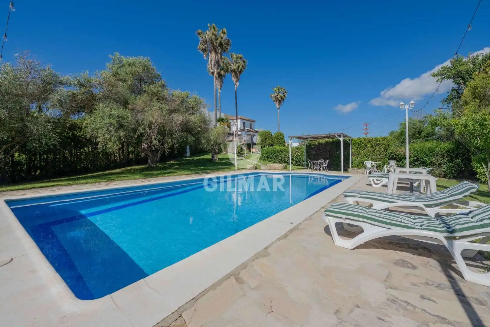 Garden of Houses for sale in Villamartín  with Heating, Private garden and Swimming Pool