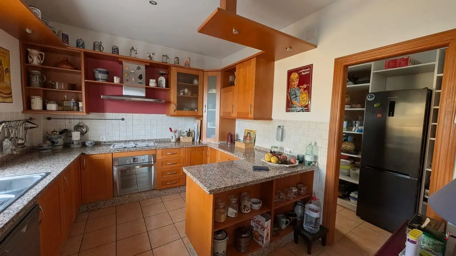 Cocina de Casa o chalet en venta en Cómpeta con Jardín privado