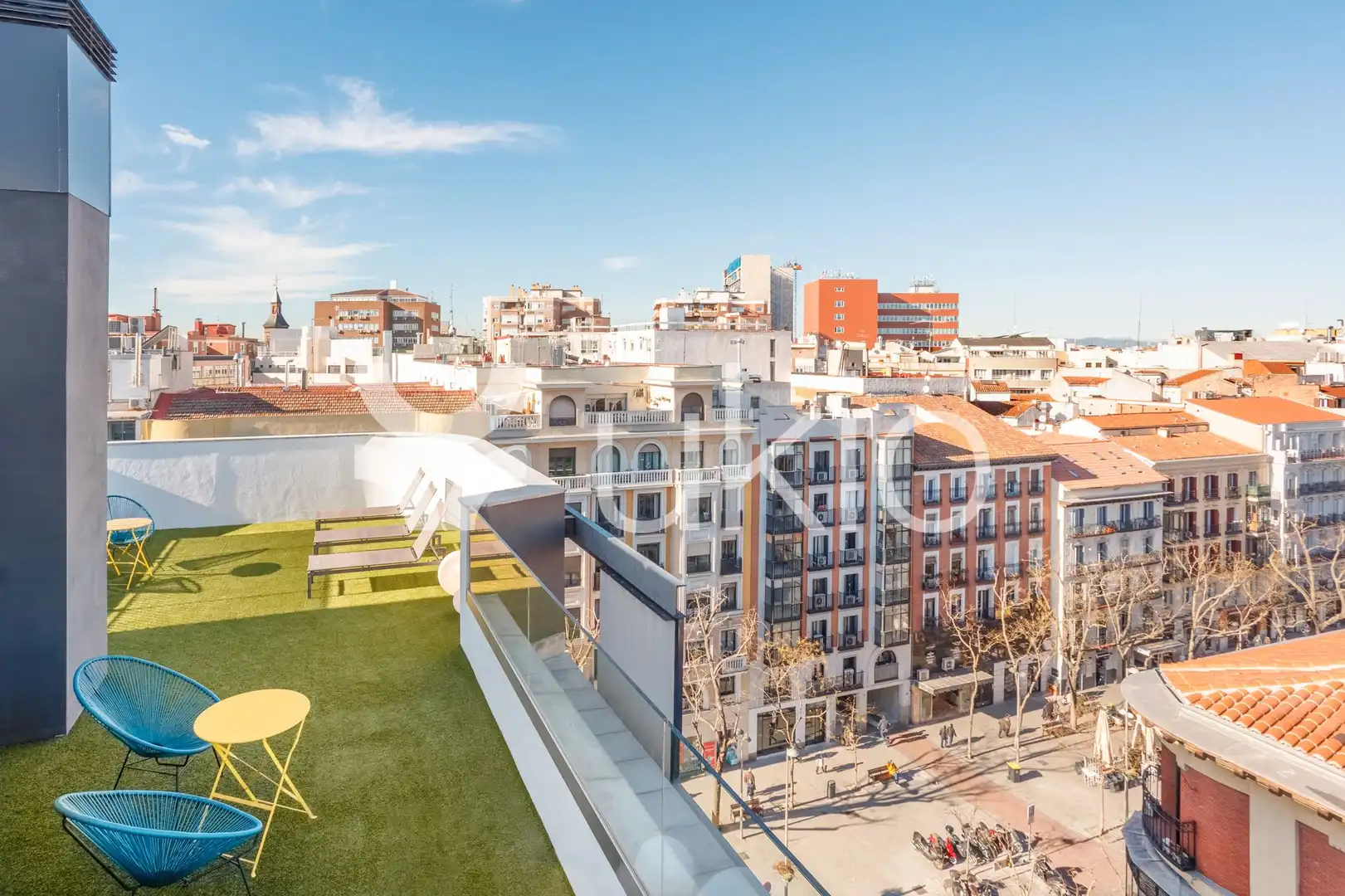 Terraza de Apartamento de alquiler en Madrid con Calefacción, Terraza y Amueblado