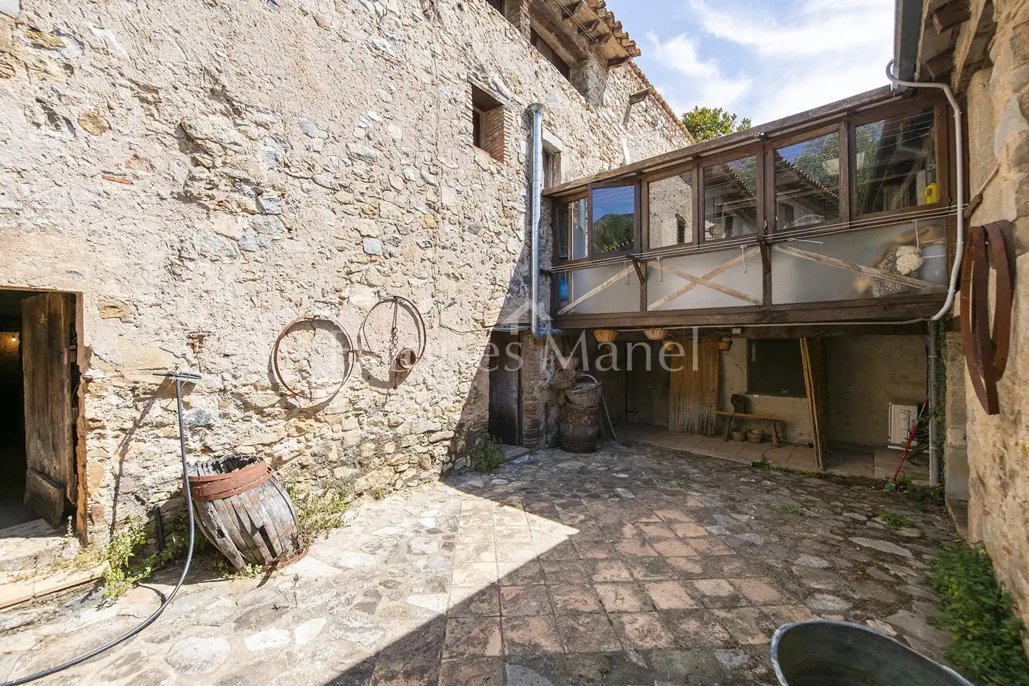 Terrassa de Finca rústica en venda en La Cellera de Ter amb Calefacció, Jardí privat i Terrassa