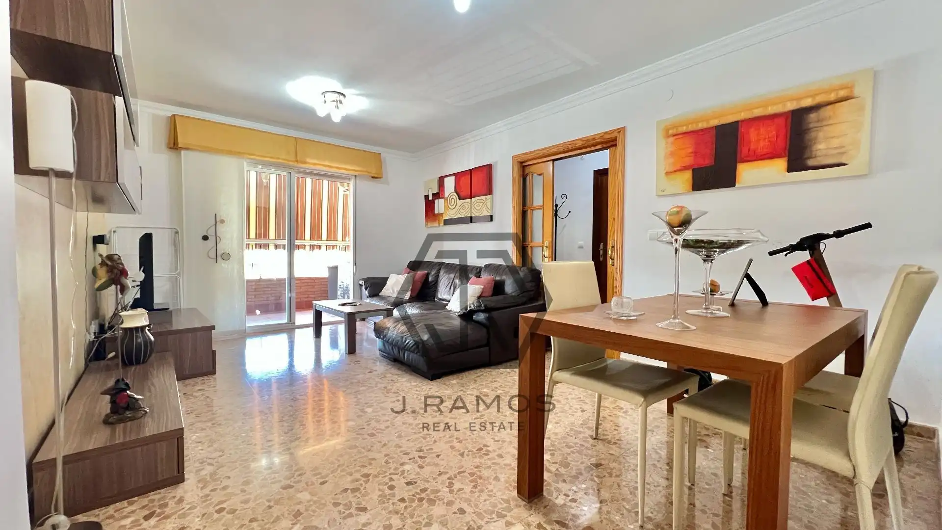 Wohnzimmer von Wohnung zur Miete in Algarrobo mit Klimaanlage, Heizung und Terrasse