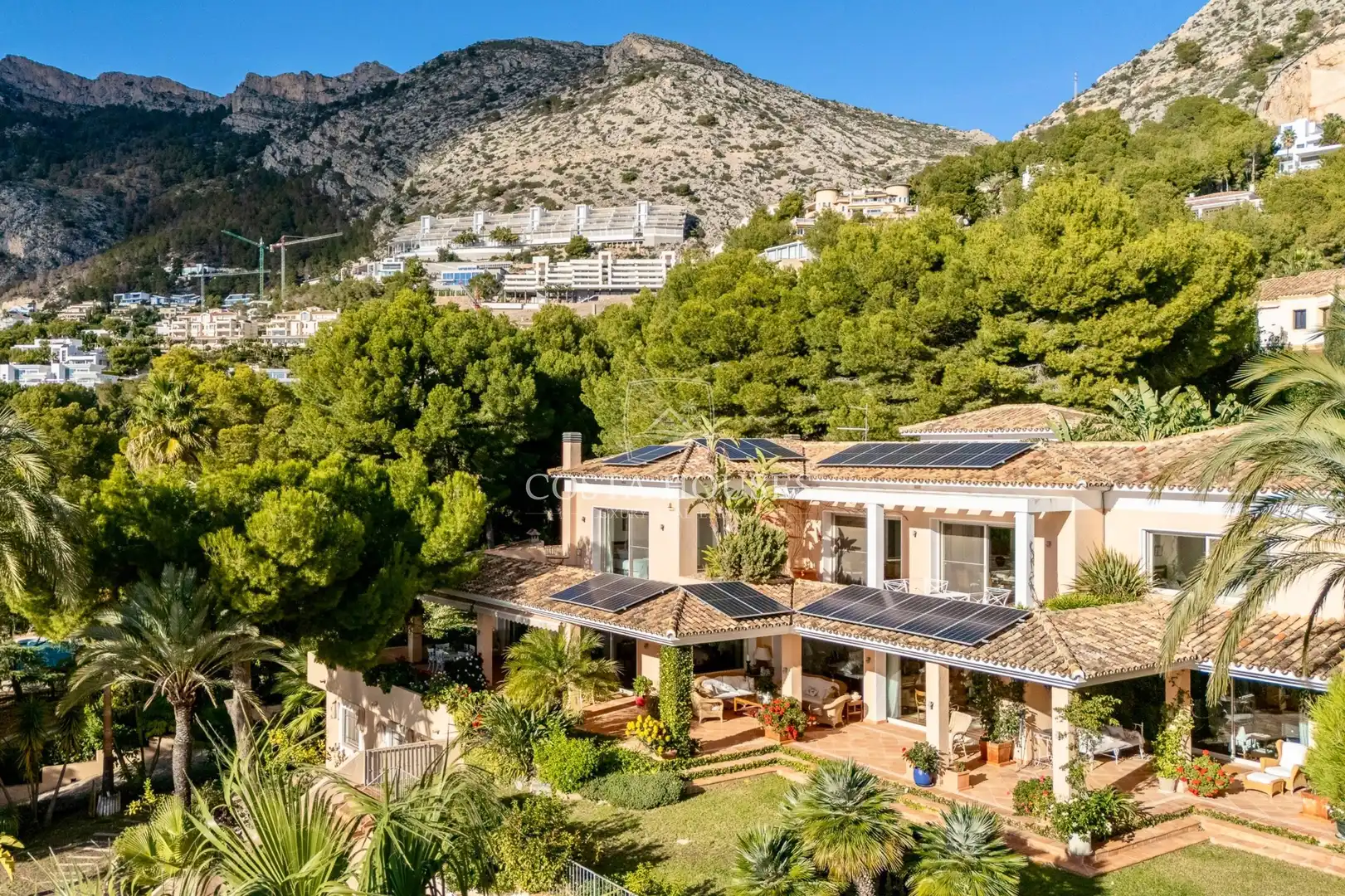 Vista exterior de Casa o chalet en venta en Altea con Aire acondicionado, Jardín privado y Terraza