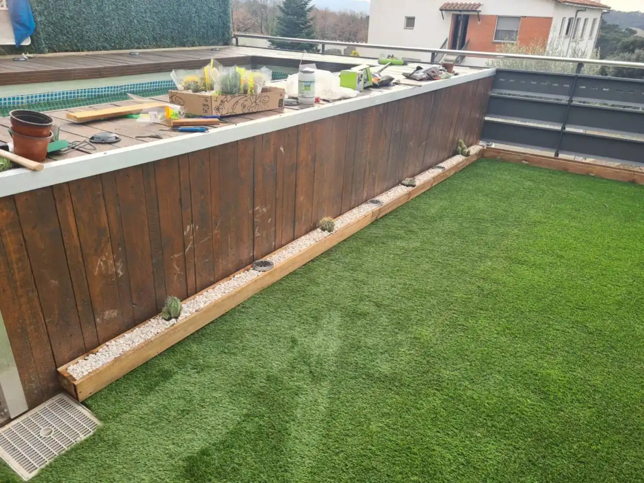 Terraza de Casa o chalet en venta en La Roca del Vallès con Aire acondicionado, Calefacción y Jardín privado