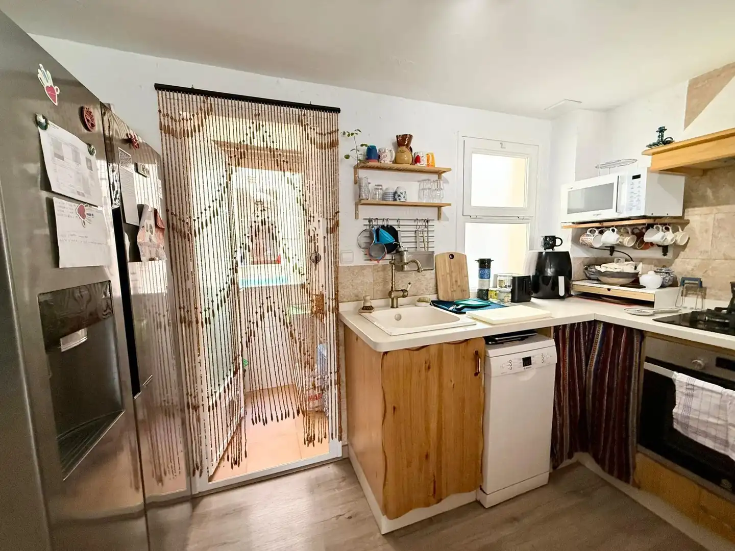 Kitchen of Flat for sale in Roquetas de Mar  with Air Conditioner, Terrace and Furnished