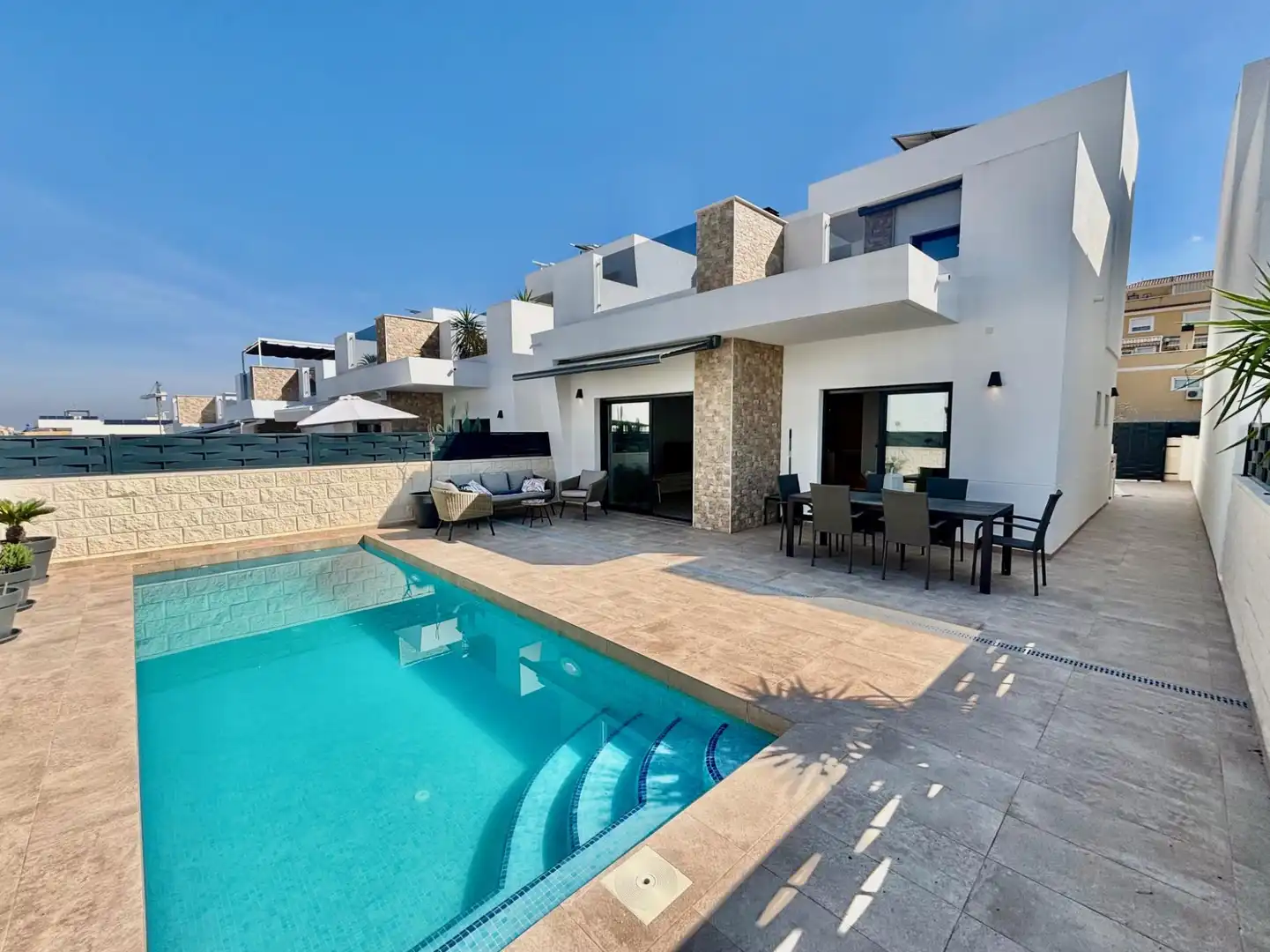 Swimming pool of Houses for sale in Benijófar