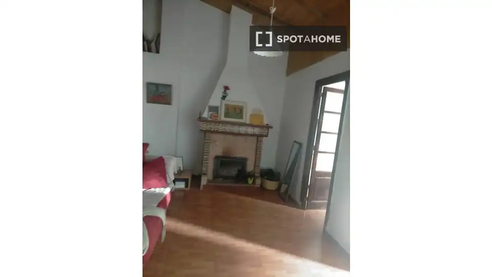 Living room of Flat for share in Godella  with Air Conditioner, Heating and Furnished