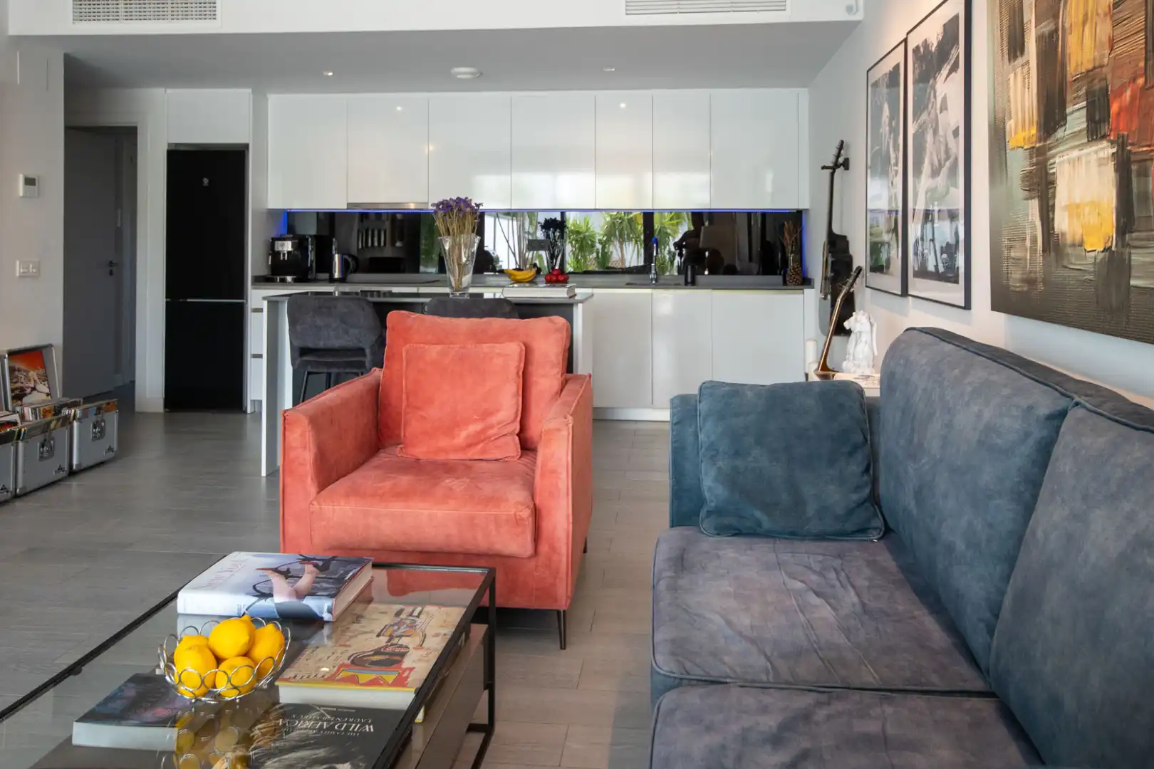 Sala de estar de Piso en venta en Mijas con Aire acondicionado, Jardín privado y Terraza