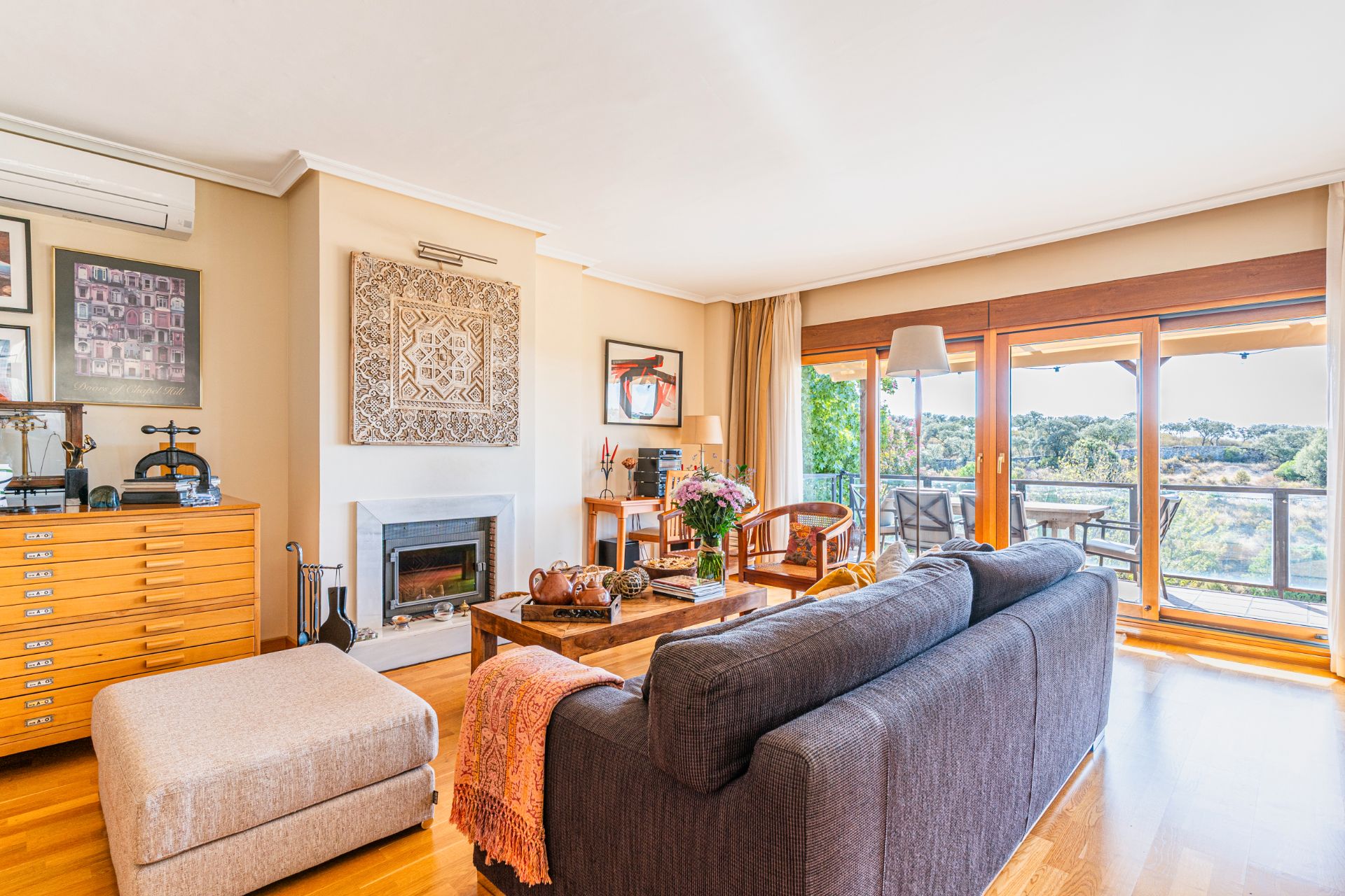 Living room of House or chalet for sale in Torrelodones  with Air Conditioner, Heating and Private garden
