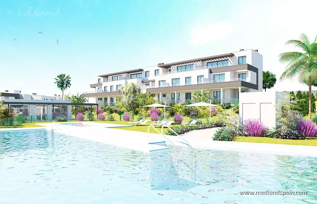 Garten von Wohnungen zum Verkauf in Estepona mit Klimaanlage, Heizung und Terrasse