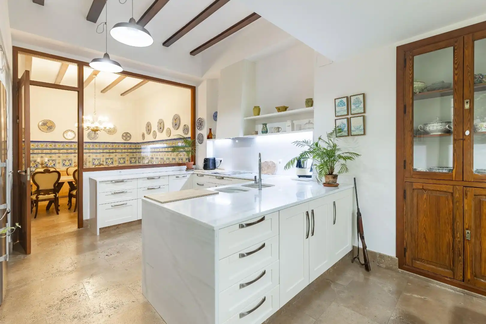 Kitchen of Houses for sale in Xàtiva  with Air Conditioner, Private garden and Terrace