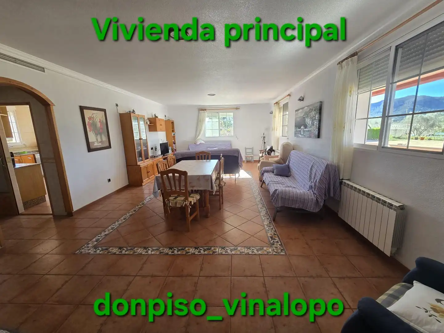 Sala d'estar de Finca rústica en venda en Elda amb Calefacció i Piscina
