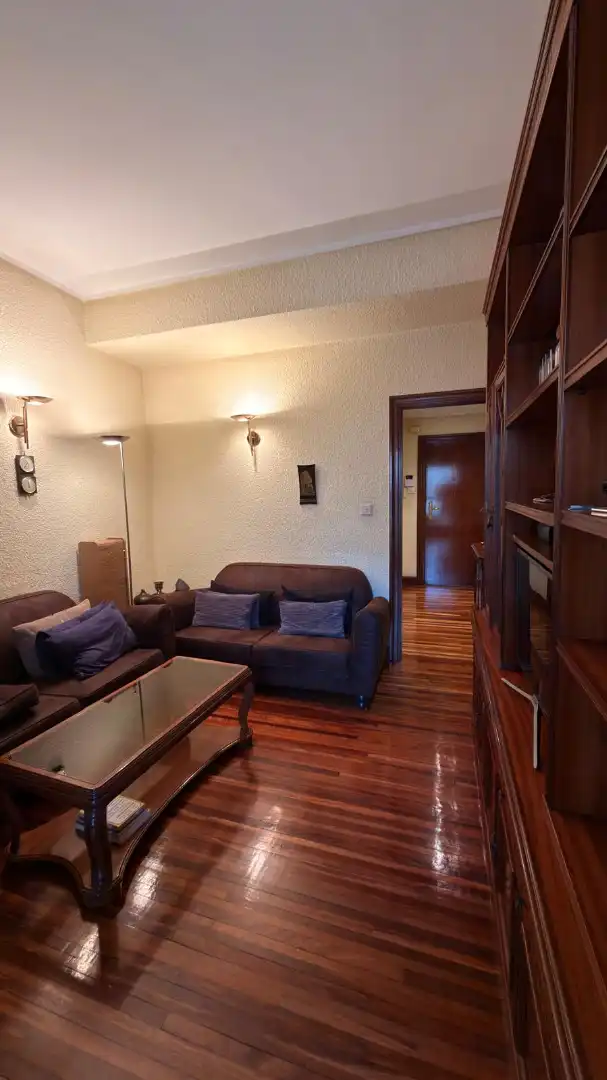 Living room of Flat for sale in Bilbao   with Furnished