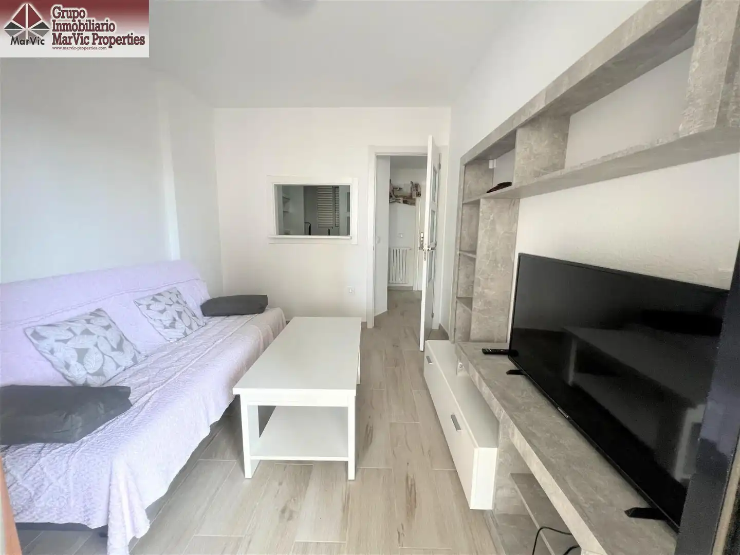 Living room of Flat for rent in Benidorm  with Air Conditioner, Terrace and Furnished