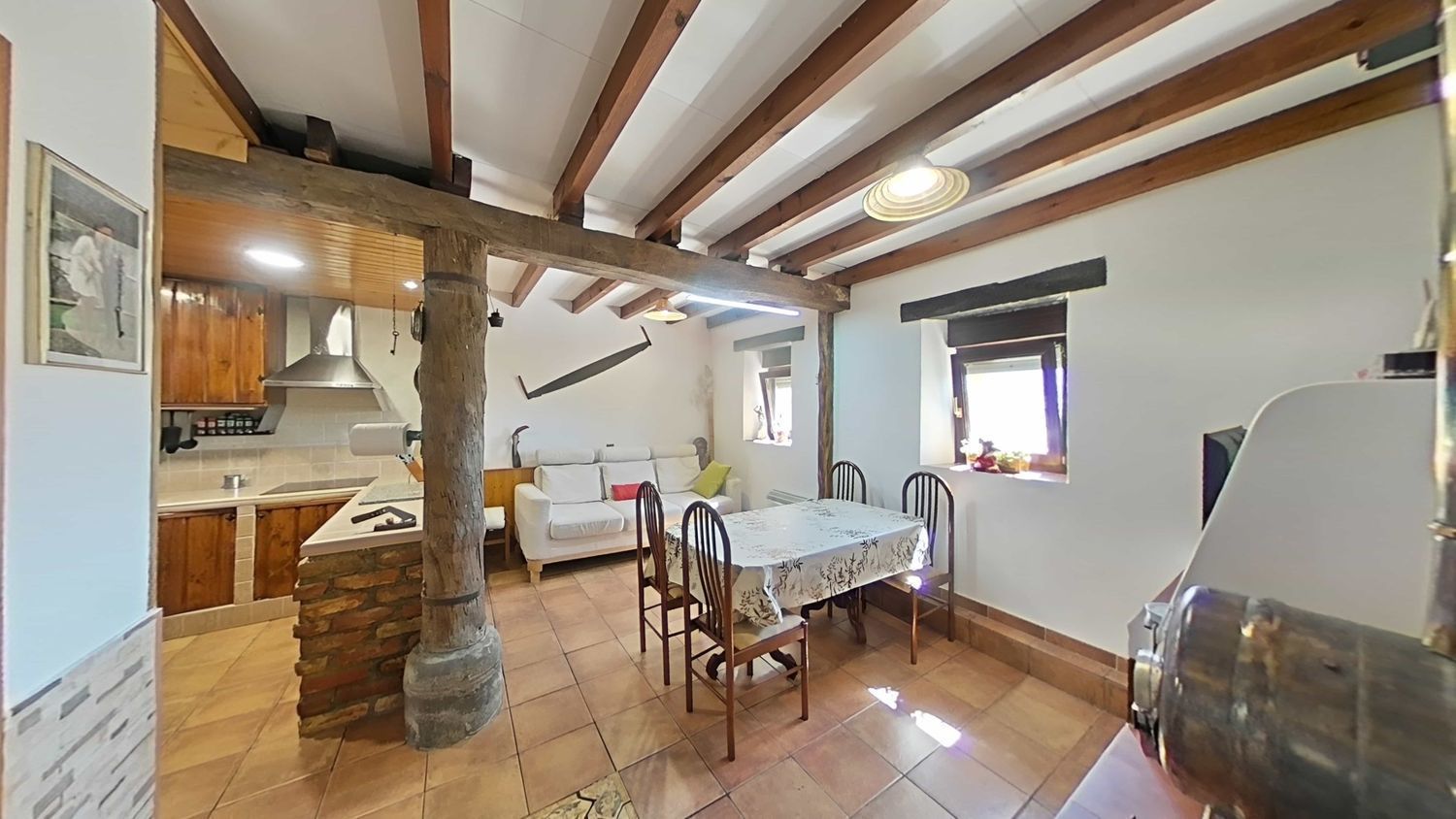 Kitchen of Single-family semi-detached for sale in Zierbena  with Heating and Storage room