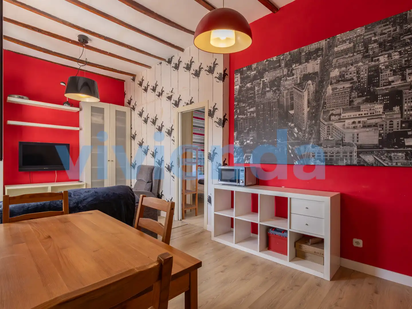 Living room of Flat for sale in Madrid  with Air Conditioner and Heating