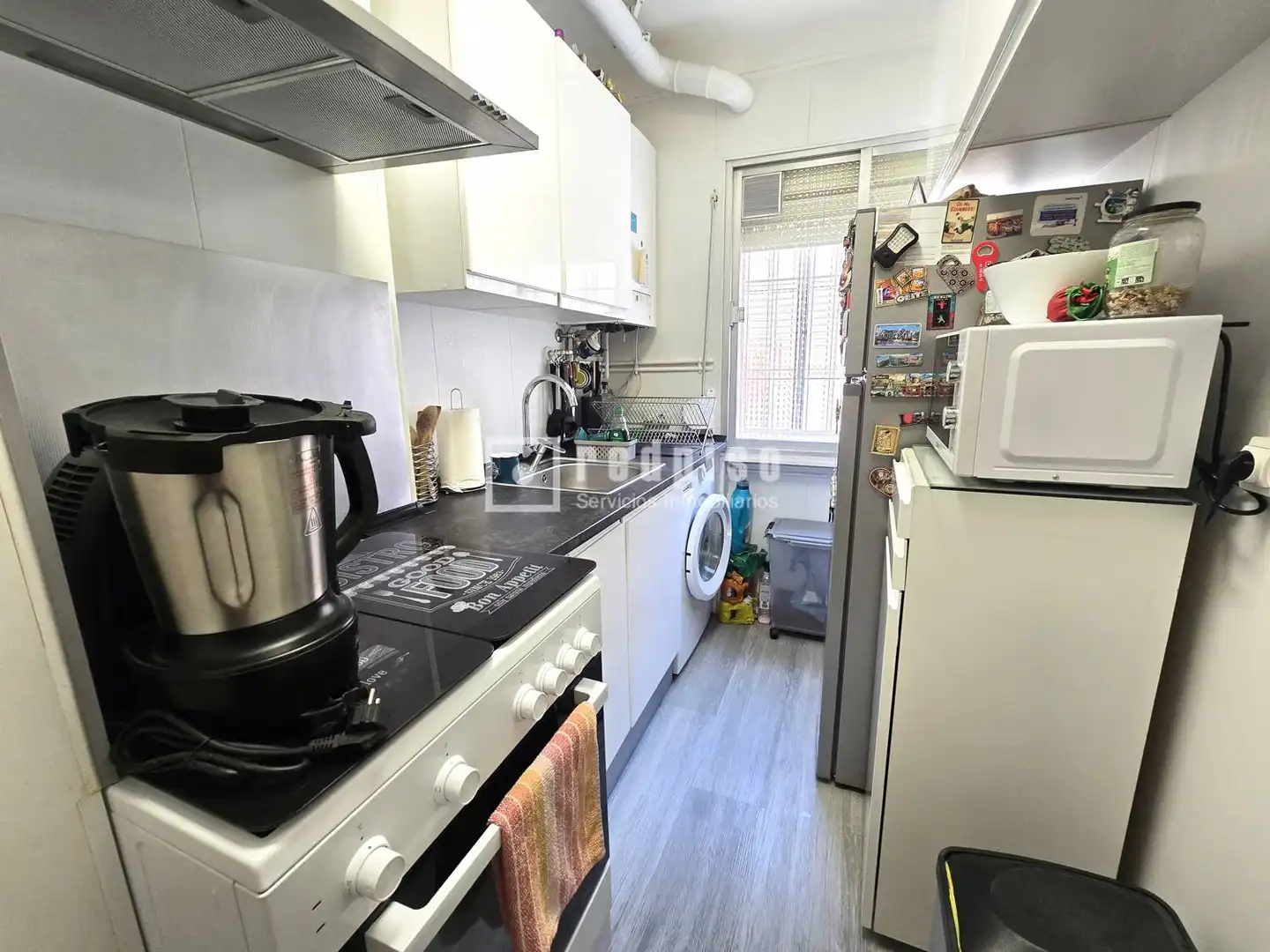 Kitchen of Flat for sale in Madrid  with Air Conditioner, Heating and Terrace