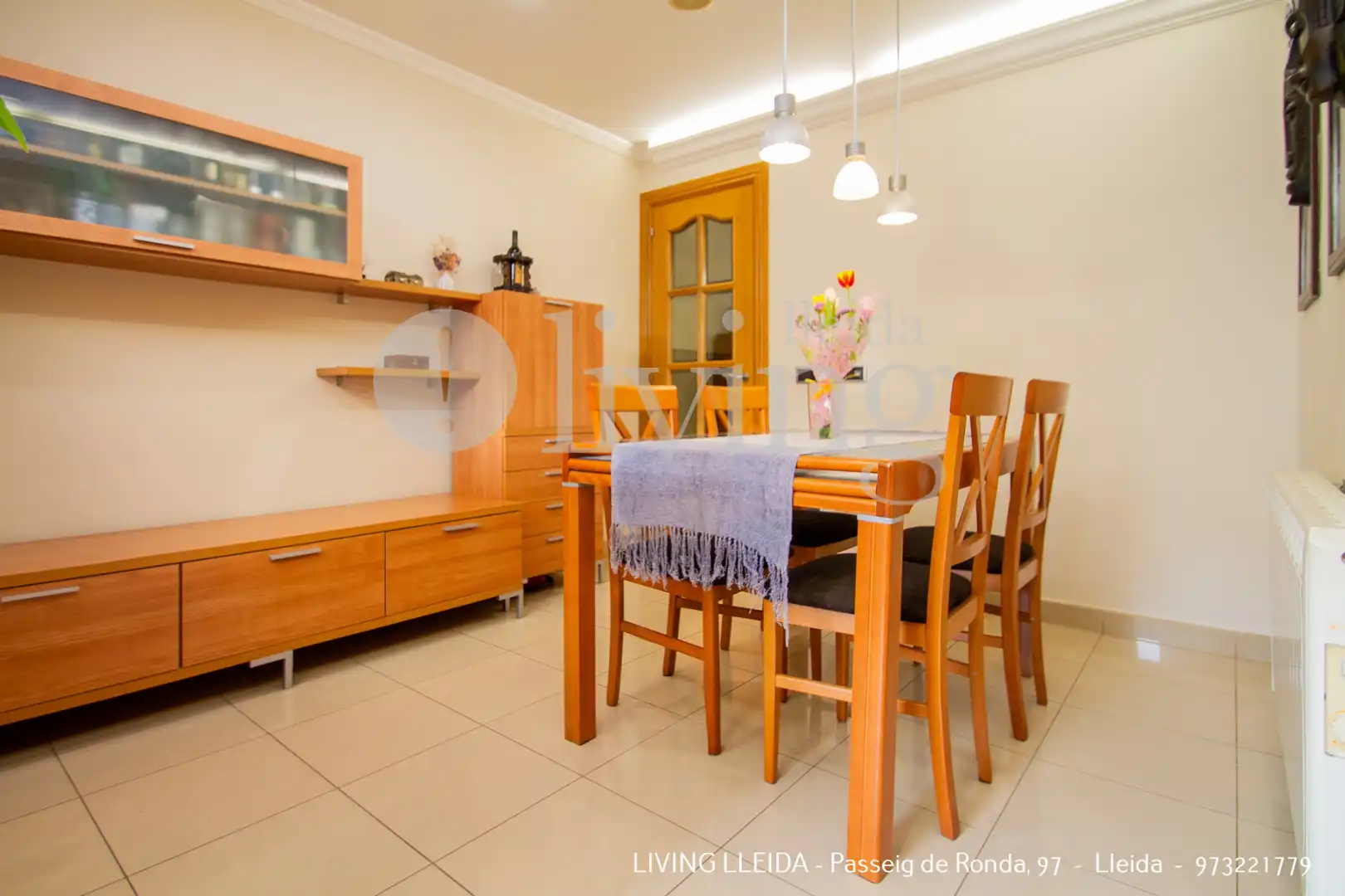 Dining room of Flat for sale in Lleida  with Air Conditioner, Heating and Furnished