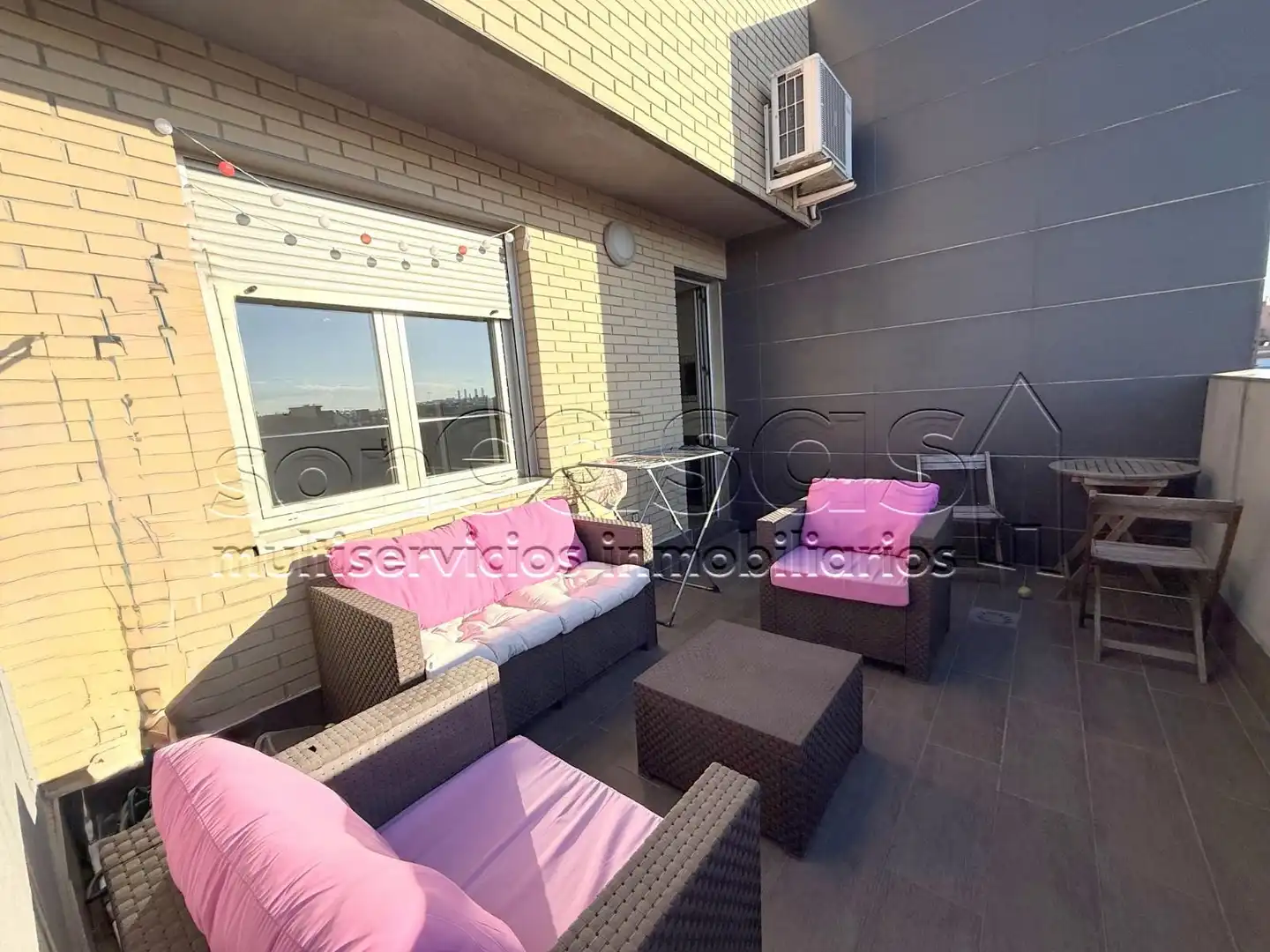 Terrasse von Dachboden zur Miete in Madrid mit Klimaanlage, Heizung und Terrasse