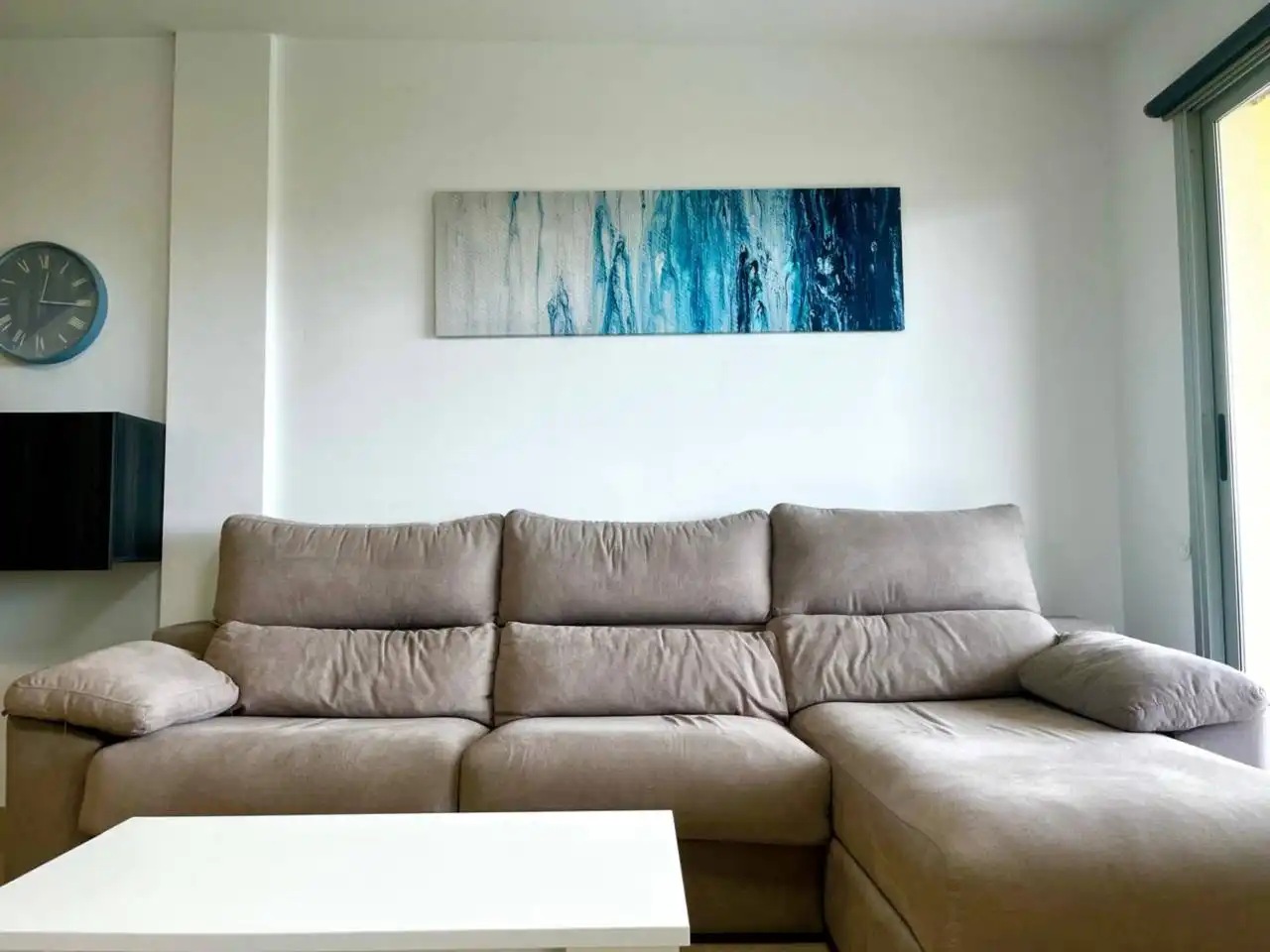Wohnzimmer von Dachboden zum Verkauf in San Jorge / Sant Jordi mit Klimaanlage, Heizung und Terrasse