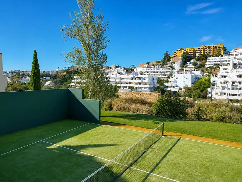 Exterior view of Flat for sale in Estepona  with Air Conditioner, Heating and Private garden