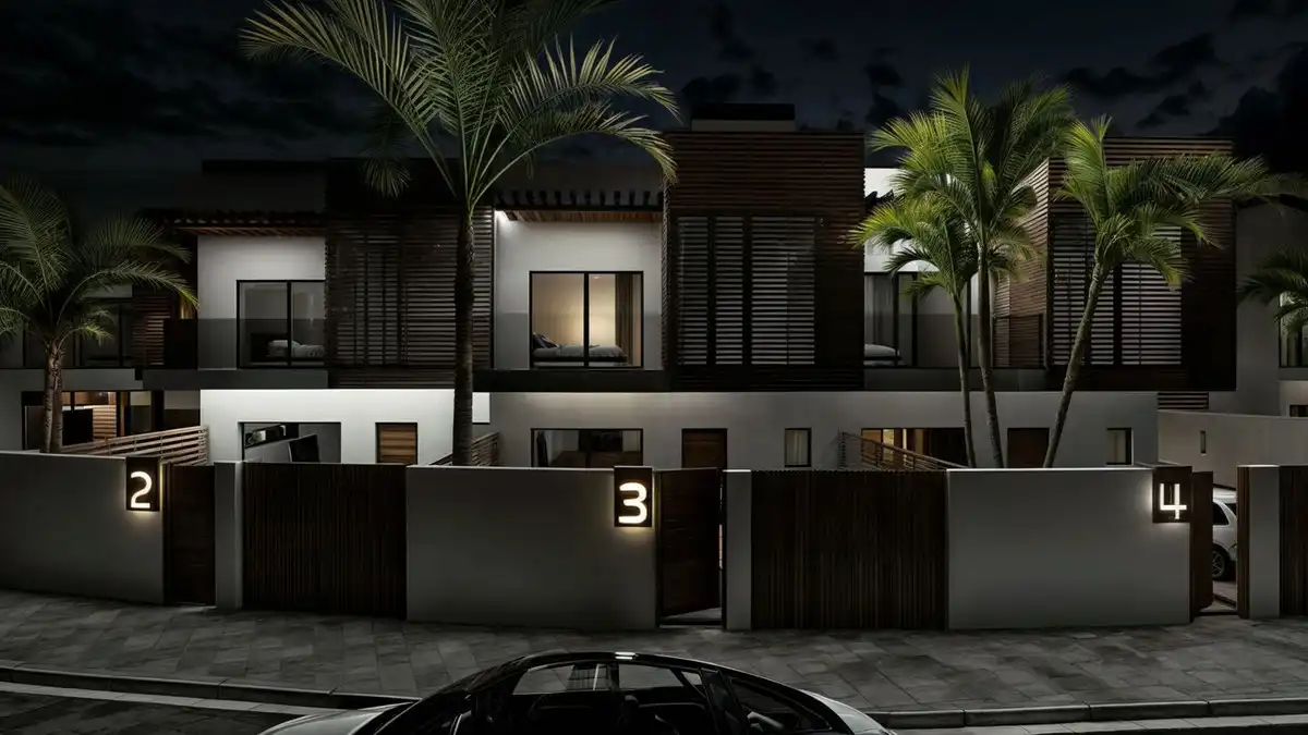 Vista exterior de Casa adosada en venta en Estepona con Aire acondicionado, Jardín privado y Terraza