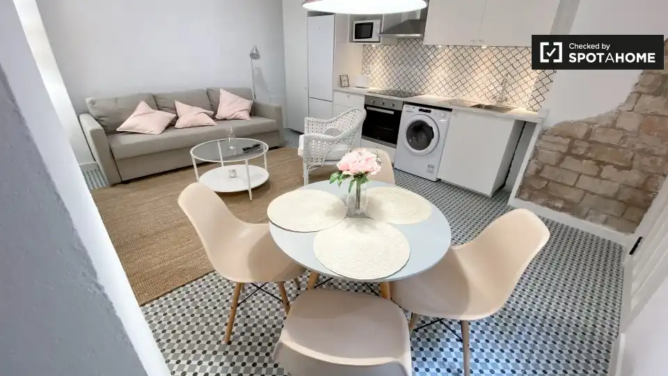 Sala de estar de Piso de alquiler en Valencia con Aire acondicionado, Calefacción y Amueblado