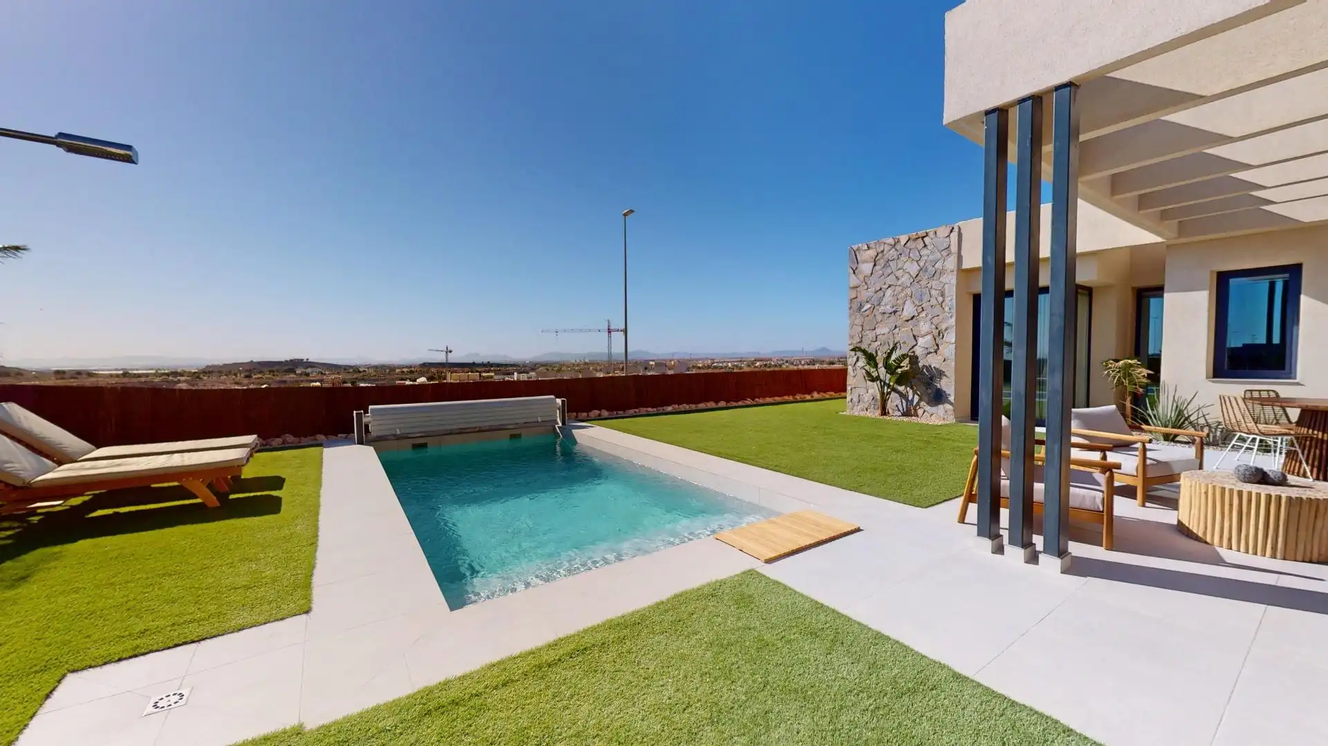 Piscina de Casa o xalet en venda en Murcia amb Aire condicionat, Jardí privat i Terrassa