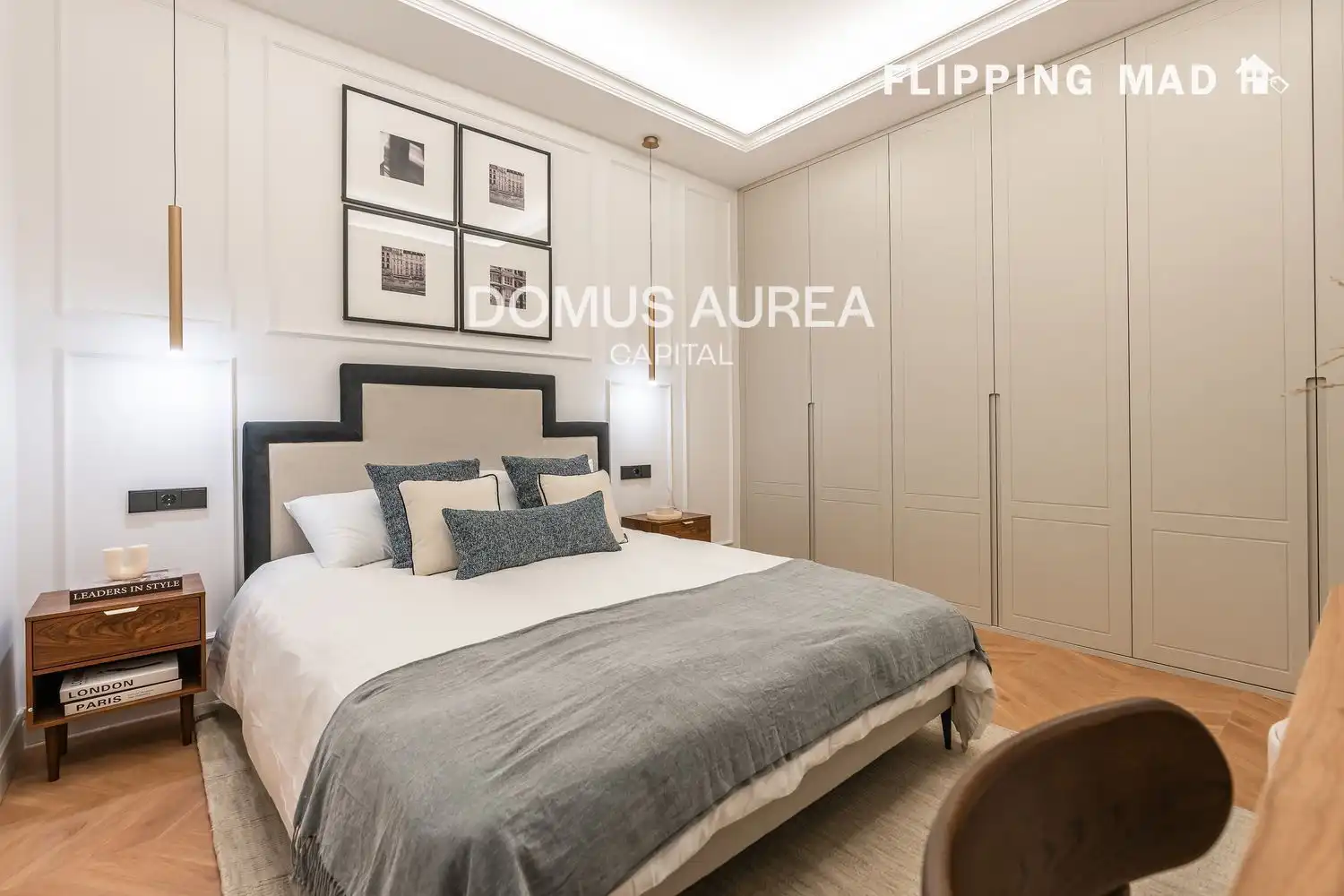 Schlafzimmer von Wohnung zum Verkauf in Madrid mit Klimaanlage, Heizung und Parkett