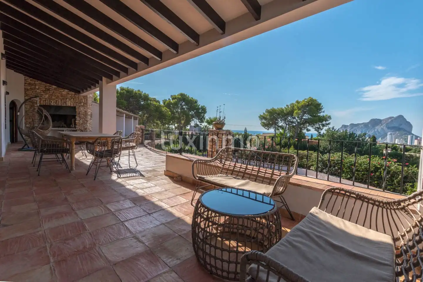 Terraza de Casa o chalet en venta en Calpe / Calp con Aire acondicionado, Calefacción y Jardín privado
