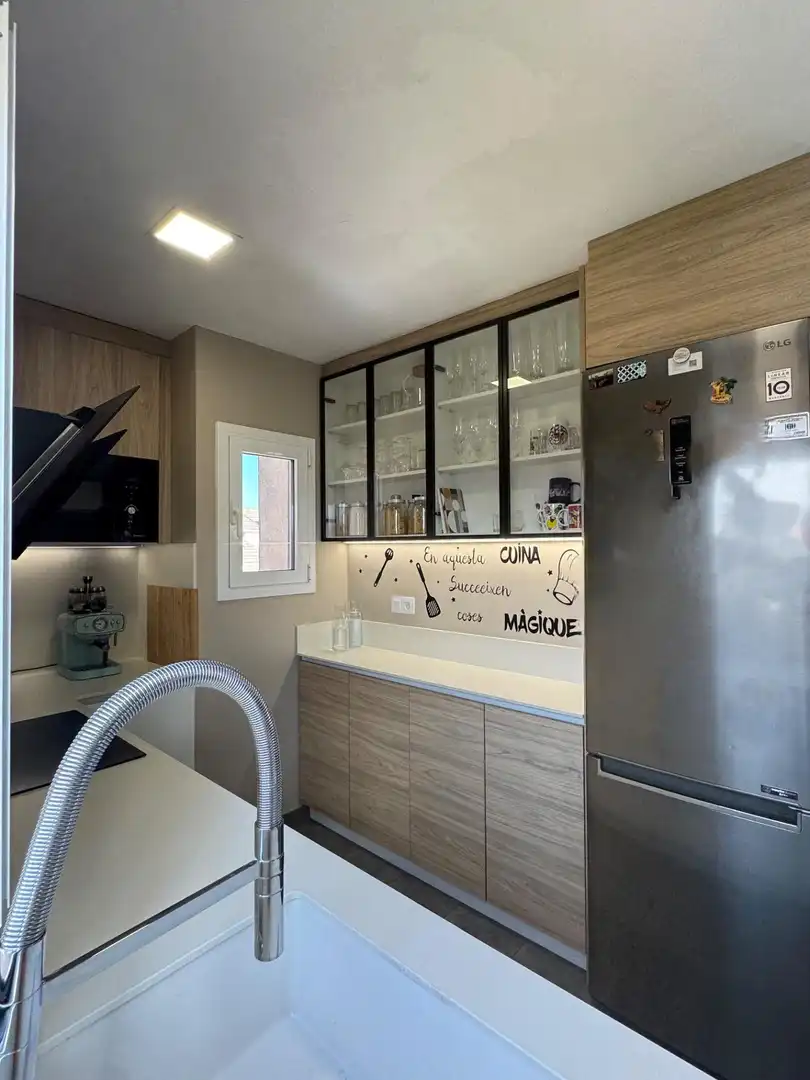 Cocina de Ático en venta en Igualada con Calefacción, Parquet y Terraza