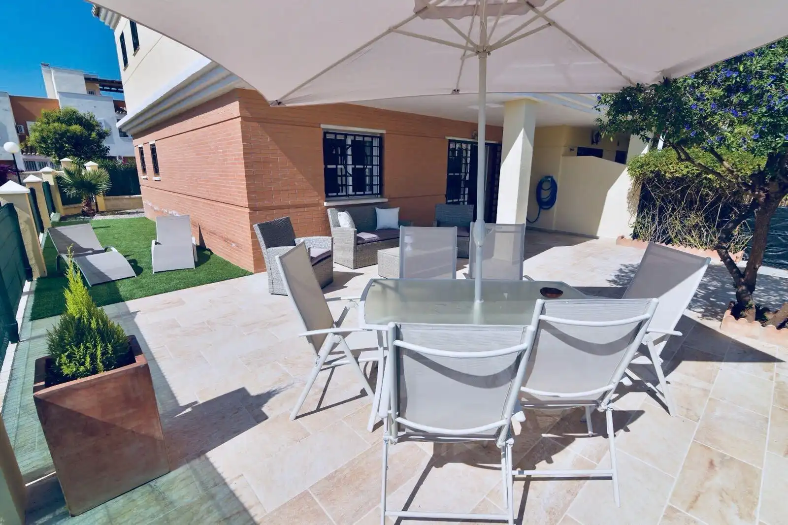 Terraza de Planta baja en venta en Vélez-Málaga con Aire acondicionado, Jardín privado y Terraza