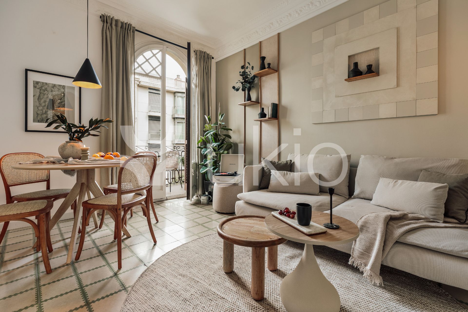 Living room of Apartment to rent in  Barcelona Capital  with Air Conditioner, Heating and Furnished