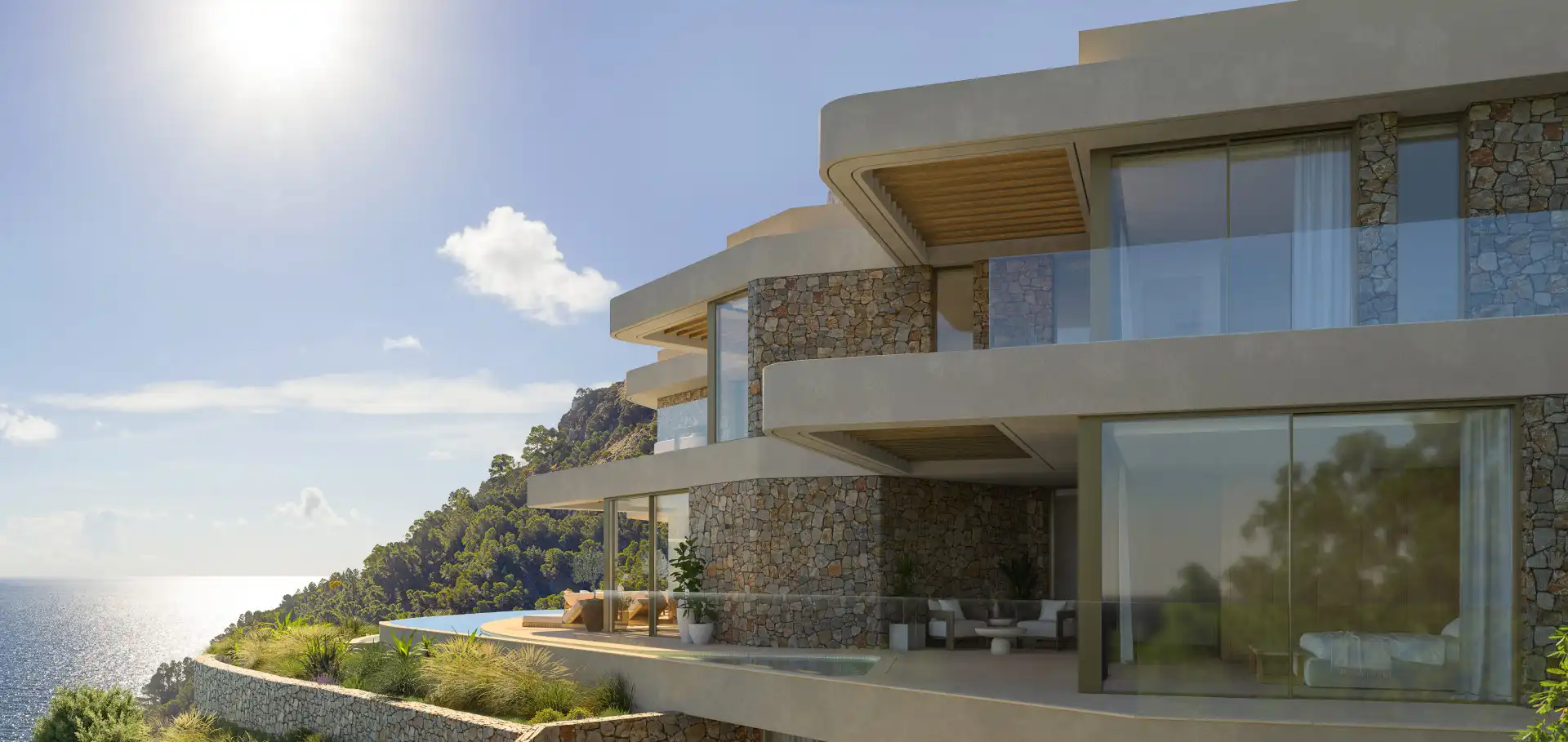Vista exterior de Casa o xalet en venda en Jávea / Xàbia amb Aire condicionat, Jardí privat i Terrassa