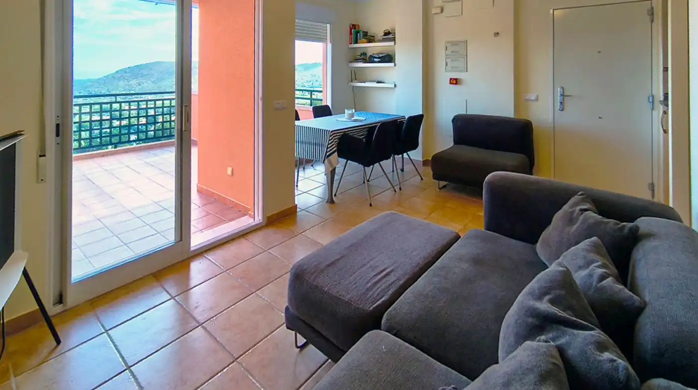 Sala d'estar de Àtic en venda en Pedreguer amb Aire condicionat, Calefacció i Jardí privat