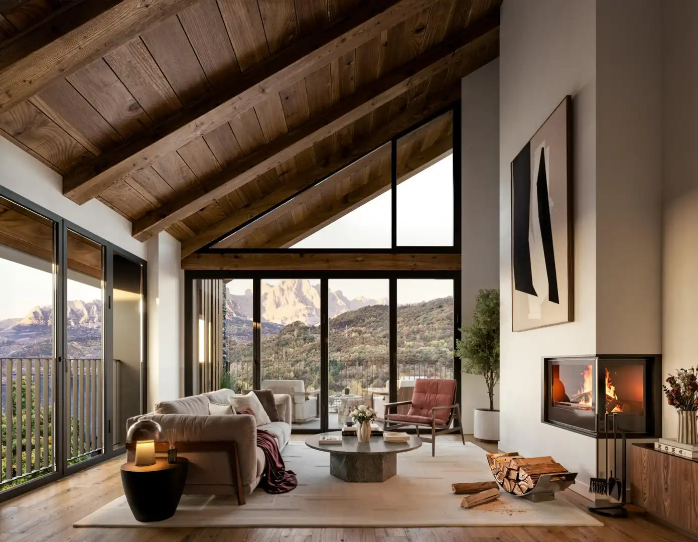 Living room of Flat for sale in Panticosa  with Heating, Storage room and Community pool